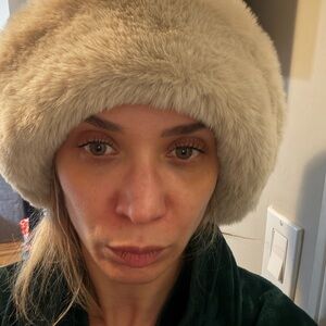 ✨ VVAV.donal Cream Faux Fur Winter Hat – Ultra Soft & Chic ✨